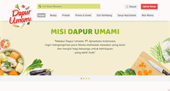 Desktop Screenshot of dapurumami.com