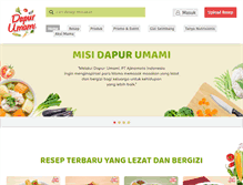 Tablet Screenshot of dapurumami.com